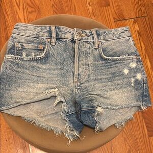 Distressed Denim Women Shorts